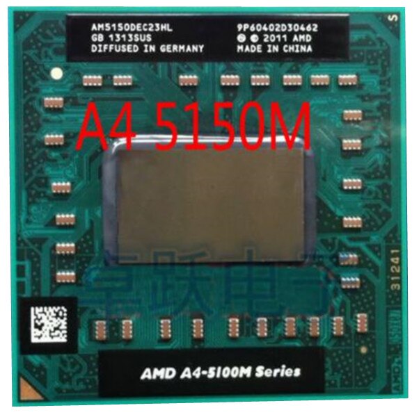 AMD- Ʈ CPU μ A4 5150M AM5150DEC23HL 638 , PGA,  